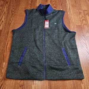 New Southern Marsh Men's XL FieldTec Style Vest Full Zip Green Fleece Lined